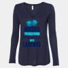 Women's Flowy Long Sleeve V-Neck Tee Thumbnail