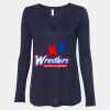 Women's Flowy Long Sleeve V-Neck Tee Thumbnail