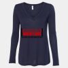 Women's Flowy Long Sleeve V-Neck Tee Thumbnail