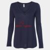 Women's Flowy Long Sleeve V-Neck Tee Thumbnail