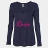 Women's Flowy Long Sleeve V-Neck Tee Thumbnail