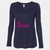 Women's Flowy Long Sleeve V-Neck Tee Thumbnail