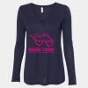 Women's Flowy Long Sleeve V-Neck Tee Thumbnail
