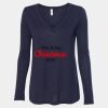 Women's Flowy Long Sleeve V-Neck Tee Thumbnail