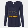 Women's Flowy Long Sleeve V-Neck Tee Thumbnail