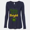 Women's Flowy Long Sleeve V-Neck Tee Thumbnail