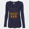 Women's Flowy Long Sleeve V-Neck Tee Thumbnail