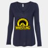 Women's Flowy Long Sleeve V-Neck Tee Thumbnail