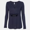 Women's Flowy Long Sleeve V-Neck Tee Thumbnail