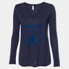 Women's Flowy Long Sleeve V-Neck Tee Thumbnail