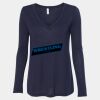 Women's Flowy Long Sleeve V-Neck Tee Thumbnail