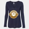 Women's Flowy Long Sleeve V-Neck Tee Thumbnail