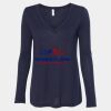 Women's Flowy Long Sleeve V-Neck Tee Thumbnail