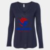Women's Flowy Long Sleeve V-Neck Tee Thumbnail