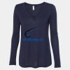 Women's Flowy Long Sleeve V-Neck Tee Thumbnail