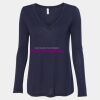 Women's Flowy Long Sleeve V-Neck Tee Thumbnail