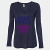 Women's Flowy Long Sleeve V-Neck Tee Thumbnail