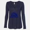 Women's Flowy Long Sleeve V-Neck Tee Thumbnail