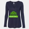 Women's Flowy Long Sleeve V-Neck Tee Thumbnail