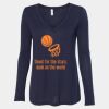 Women's Flowy Long Sleeve V-Neck Tee Thumbnail