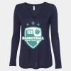 Women's Flowy Long Sleeve V-Neck Tee Thumbnail
