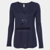Women's Flowy Long Sleeve V-Neck Tee Thumbnail