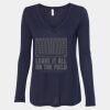 Women's Flowy Long Sleeve V-Neck Tee Thumbnail