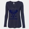 Women's Flowy Long Sleeve V-Neck Tee Thumbnail