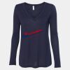 Women's Flowy Long Sleeve V-Neck Tee Thumbnail