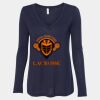 Women's Flowy Long Sleeve V-Neck Tee Thumbnail