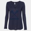 Women's Flowy Long Sleeve V-Neck Tee Thumbnail