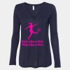 Women's Flowy Long Sleeve V-Neck Tee Thumbnail