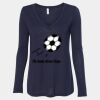 Women's Flowy Long Sleeve V-Neck Tee Thumbnail
