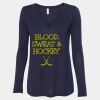 Women's Flowy Long Sleeve V-Neck Tee Thumbnail