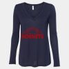 Women's Flowy Long Sleeve V-Neck Tee Thumbnail