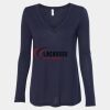 Women's Flowy Long Sleeve V-Neck Tee Thumbnail