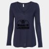 Women's Flowy Long Sleeve V-Neck Tee Thumbnail