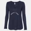 Women's Flowy Long Sleeve V-Neck Tee Thumbnail