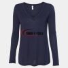 Women's Flowy Long Sleeve V-Neck Tee Thumbnail