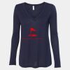 Women's Flowy Long Sleeve V-Neck Tee Thumbnail