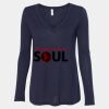 Women's Flowy Long Sleeve V-Neck Tee Thumbnail