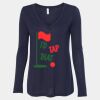 Women's Flowy Long Sleeve V-Neck Tee Thumbnail