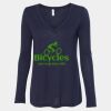Women's Flowy Long Sleeve V-Neck Tee Thumbnail