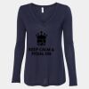 Women's Flowy Long Sleeve V-Neck Tee Thumbnail