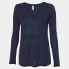 Women's Flowy Long Sleeve V-Neck Tee Thumbnail
