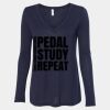 Women's Flowy Long Sleeve V-Neck Tee Thumbnail