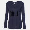Women's Flowy Long Sleeve V-Neck Tee Thumbnail