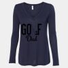 Women's Flowy Long Sleeve V-Neck Tee Thumbnail