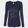 Women's Flowy Long Sleeve V-Neck Tee Thumbnail