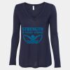 Women's Flowy Long Sleeve V-Neck Tee Thumbnail